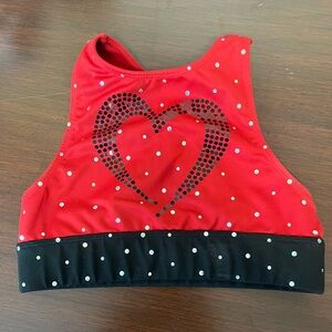 REBEL Athletics Lovestruck sports bra- youth medium, only worn once for pictures